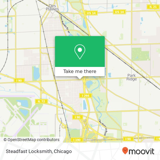 Steadfast Locksmith map