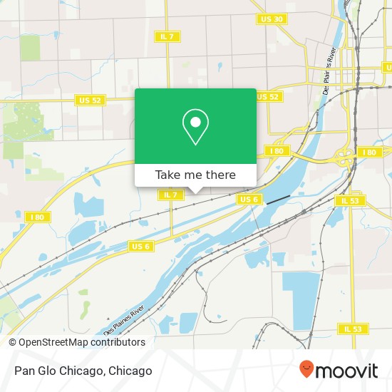 Pan Glo Chicago map