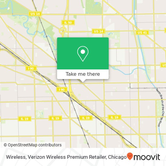 Mapa de Wireless, Verizon Wireless Premium Retailer