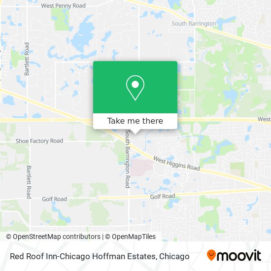 Mapa de Red Roof Inn-Chicago Hoffman Estates