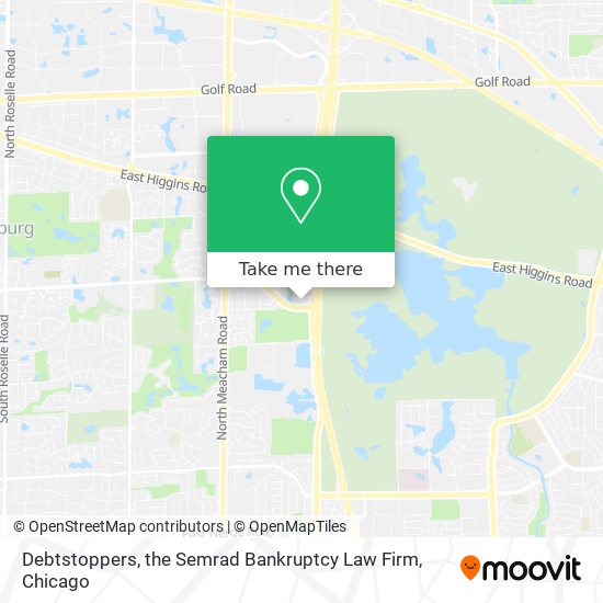 Debtstoppers, the Semrad Bankruptcy Law Firm map