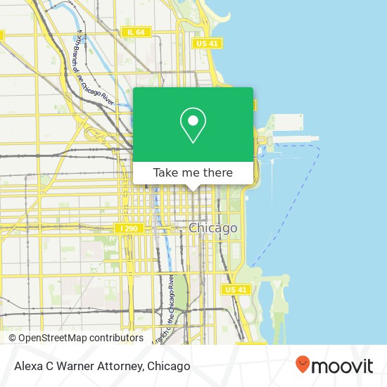 Alexa C Warner Attorney map
