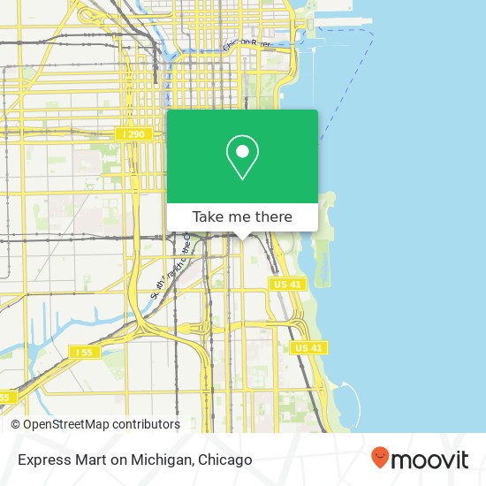 Mapa de Express Mart on Michigan