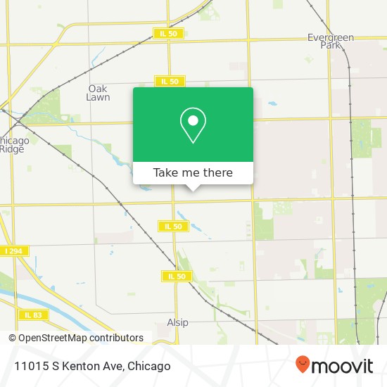 11015 S Kenton Ave map