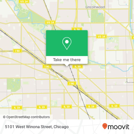 5101 West Winona Street map