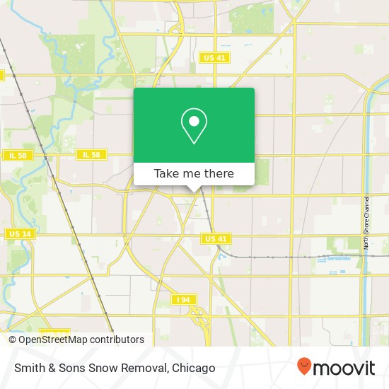 Smith & Sons Snow Removal map