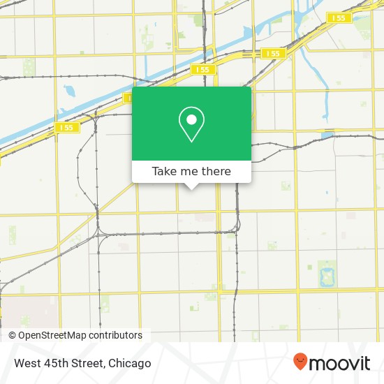 West 45th Street map