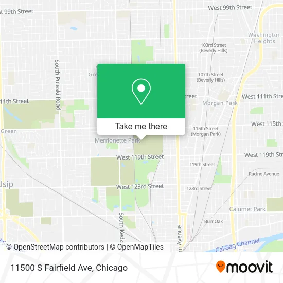 11500 S Fairfield Ave map