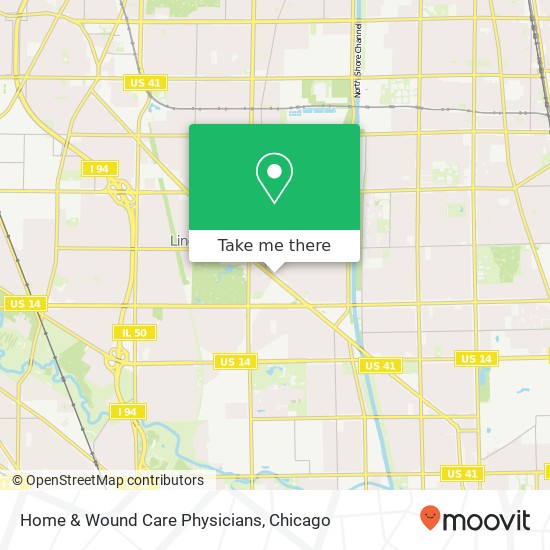 Home & Wound Care Physicians map