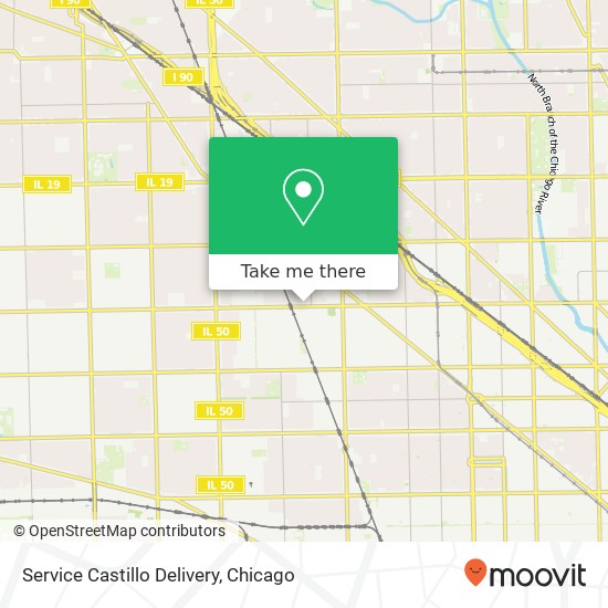 Service Castillo Delivery map