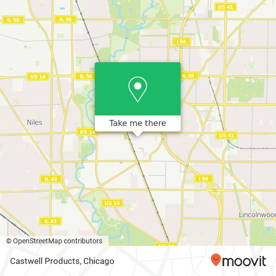 Castwell Products map