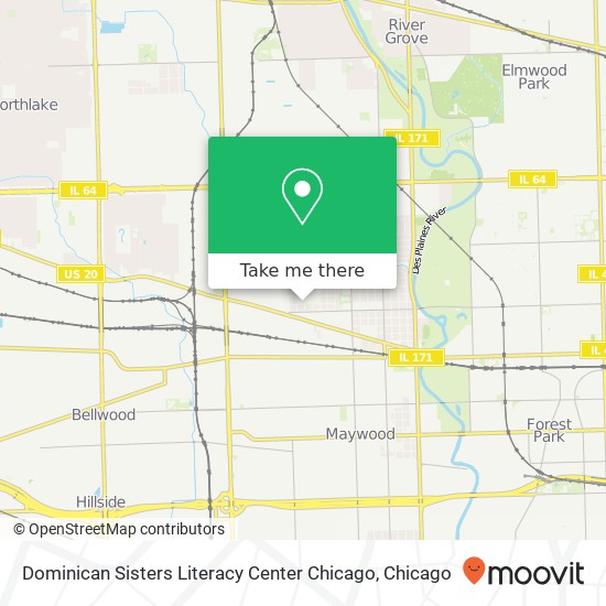 Dominican Sisters Literacy Center Chicago map