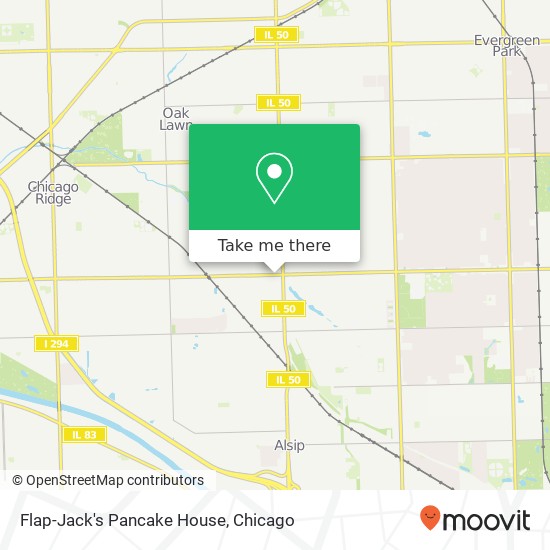 Flap-Jack's Pancake House map