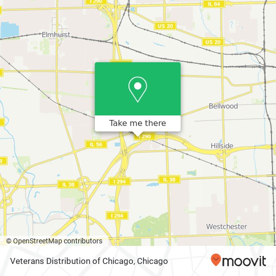 Veterans Distribution of Chicago map