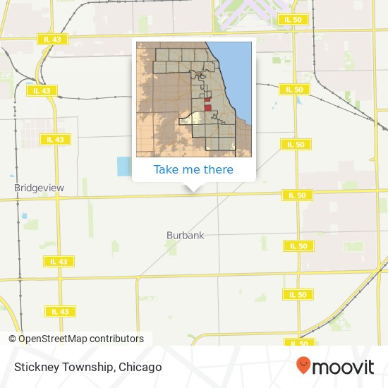 Stickney Township map