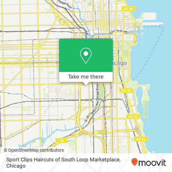 Sport Clips Haircuts of South Loop Marketplace map