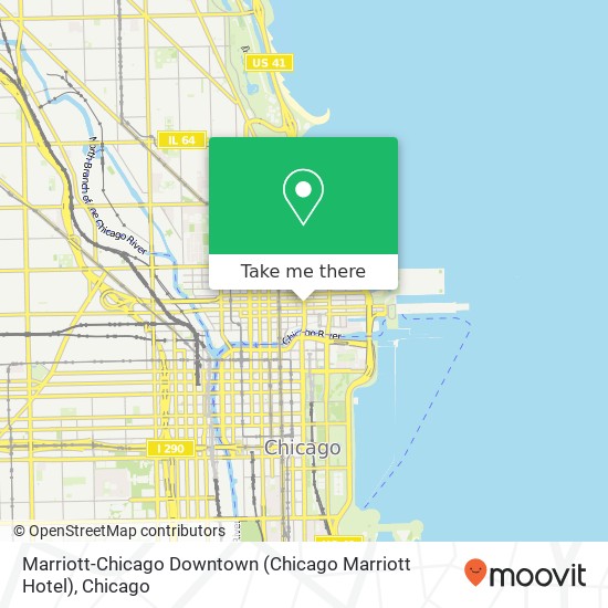 Marriott-Chicago Downtown (Chicago Marriott Hotel) map
