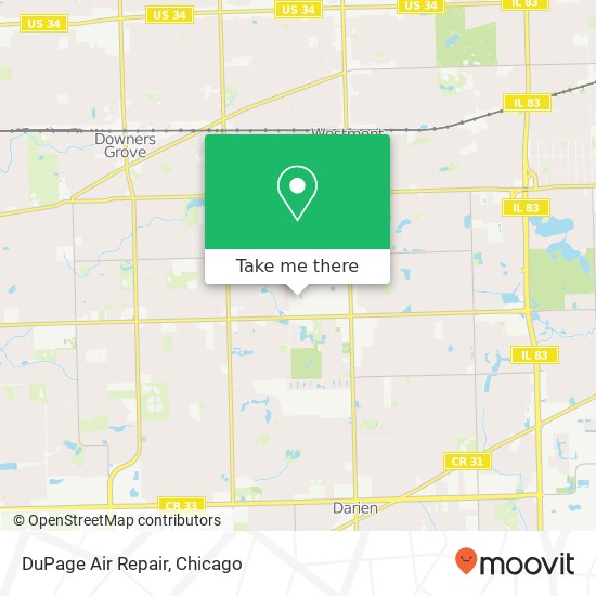 Mapa de DuPage Air Repair