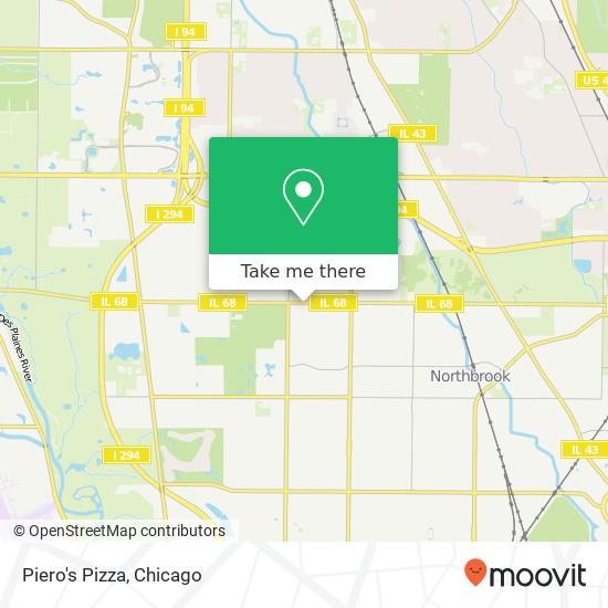 Piero's Pizza map