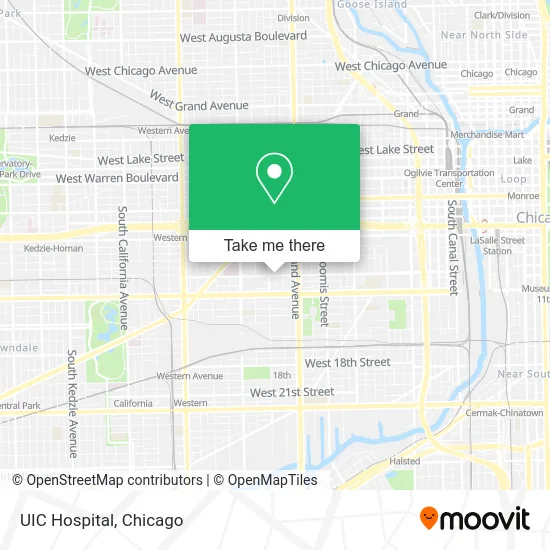 UIC Hospital map