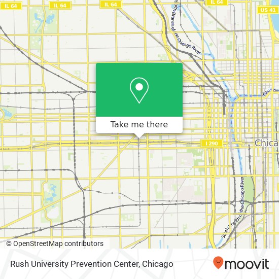 Mapa de Rush University Prevention Center