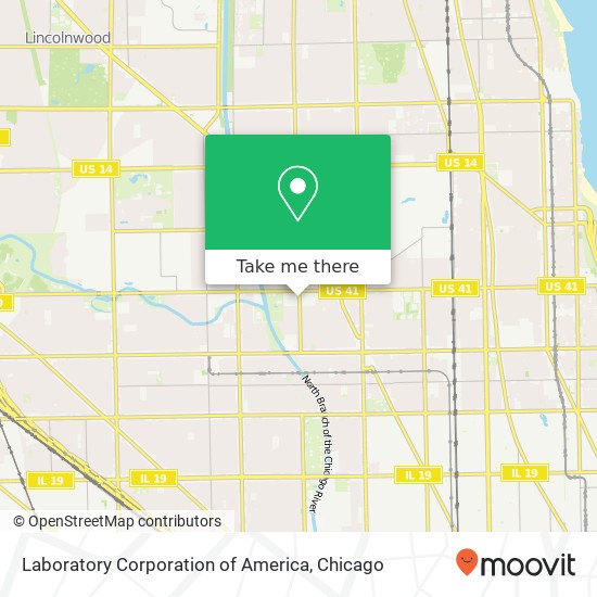 Laboratory Corporation of America map