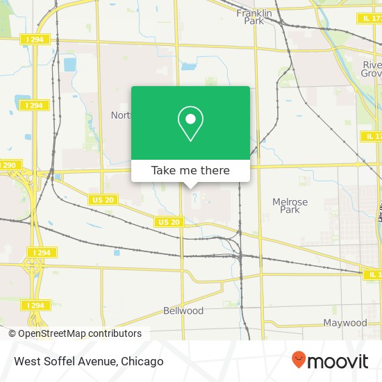 West Soffel Avenue map