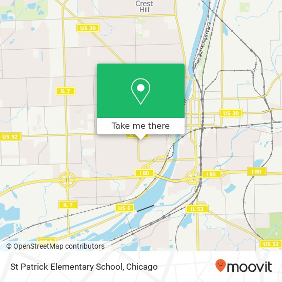 St Patrick Elementary School map