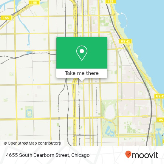 4655 South Dearborn Street map