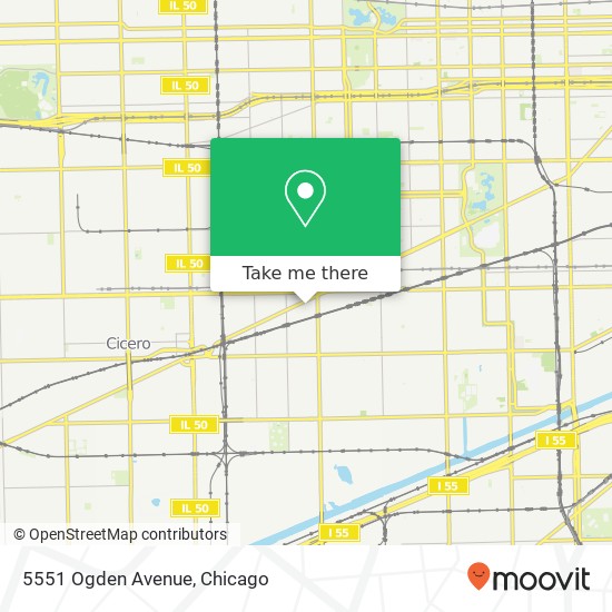 Mapa de 5551 Ogden Avenue