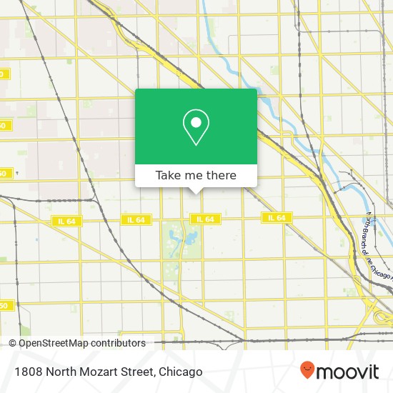 1808 North Mozart Street map