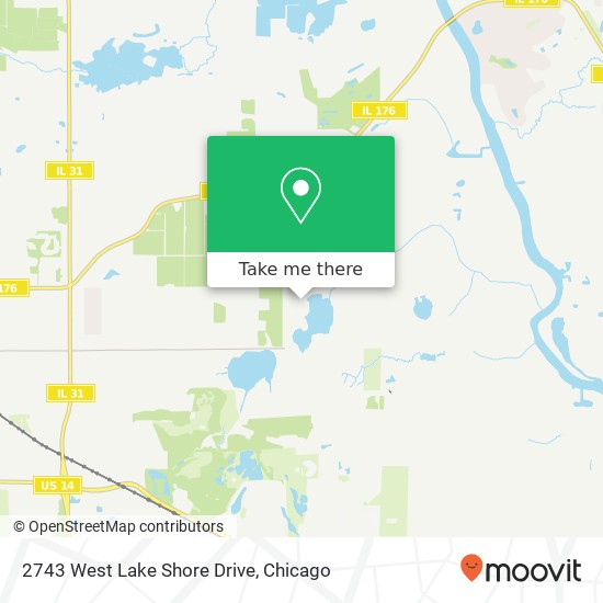 2743 West Lake Shore Drive map