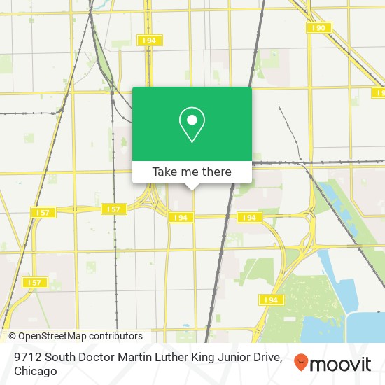 9712 South Doctor Martin Luther King Junior Drive map