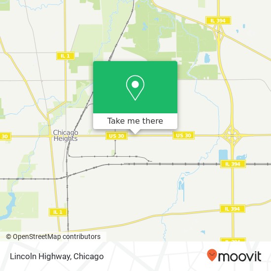 Lincoln Highway map