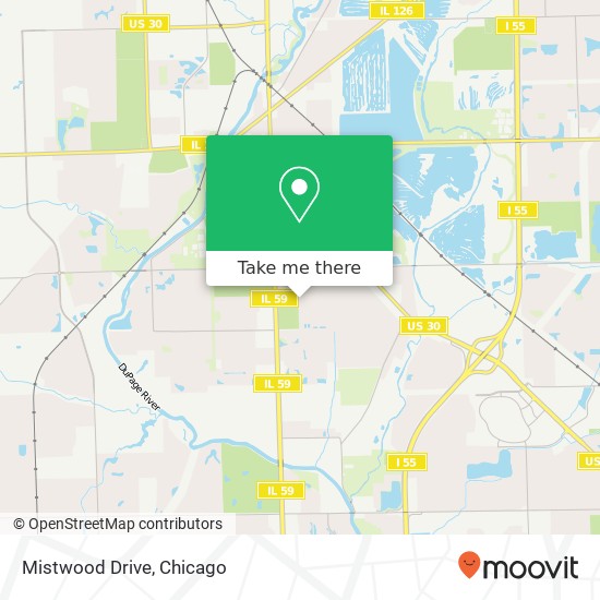 Mapa de Mistwood Drive
