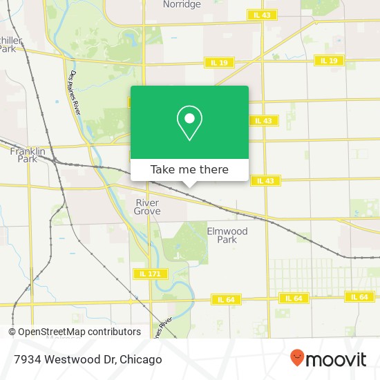 7934 Westwood Dr map