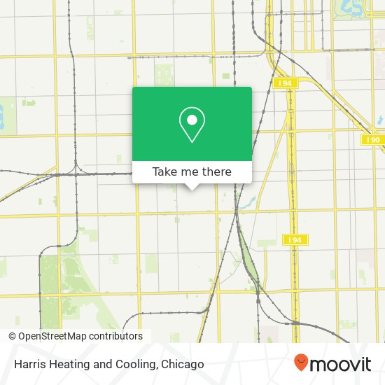 Harris Heating and Cooling map