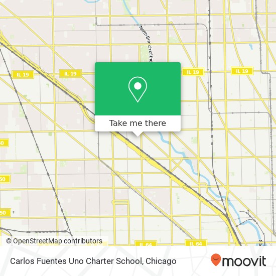 Mapa de Carlos Fuentes Uno Charter School