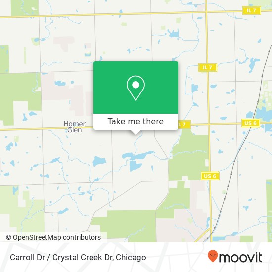 Carroll Dr / Crystal Creek Dr map