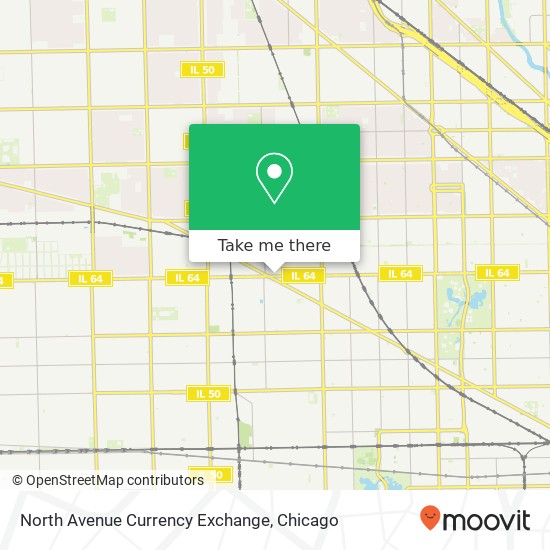 Mapa de North Avenue Currency Exchange