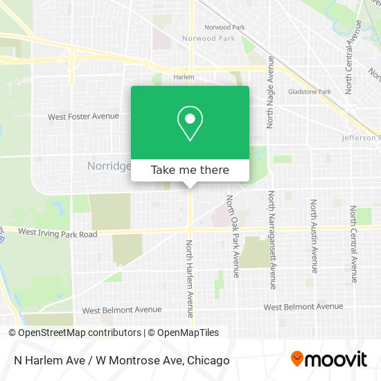 Mapa de N Harlem Ave / W Montrose Ave