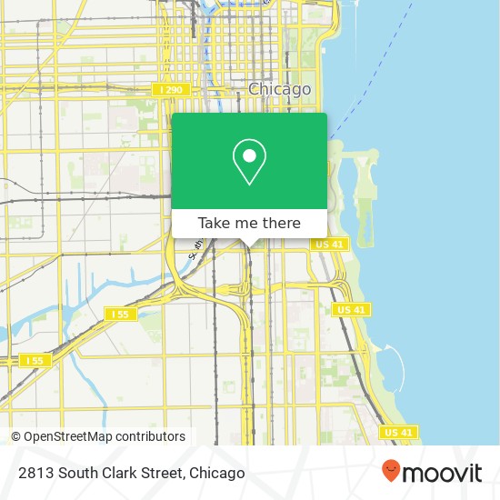 2813 South Clark Street map