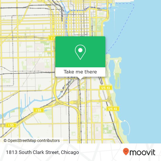 1813 South Clark Street map