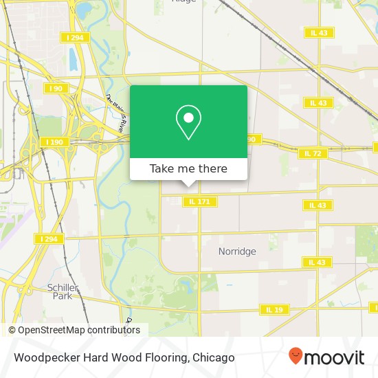 Mapa de Woodpecker Hard Wood Flooring