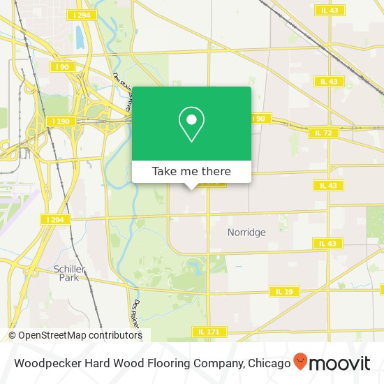 Woodpecker Hard Wood Flooring Company map