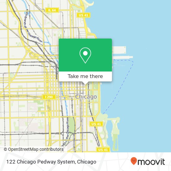 Mapa de 122 Chicago Pedway System