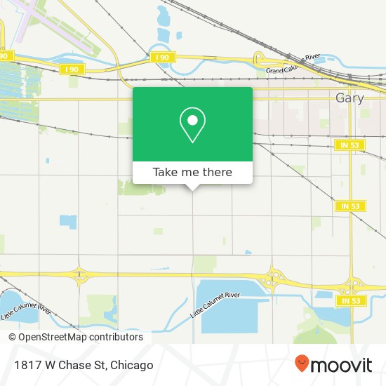 1817 W Chase St map