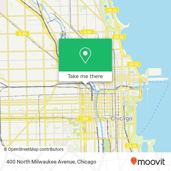 400 North Milwaukee Avenue map