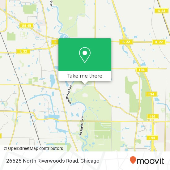 Mapa de 26525 North Riverwoods Road