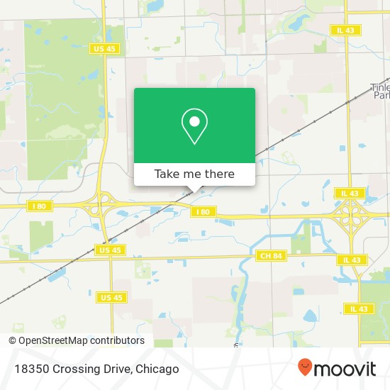 18350 Crossing Drive map